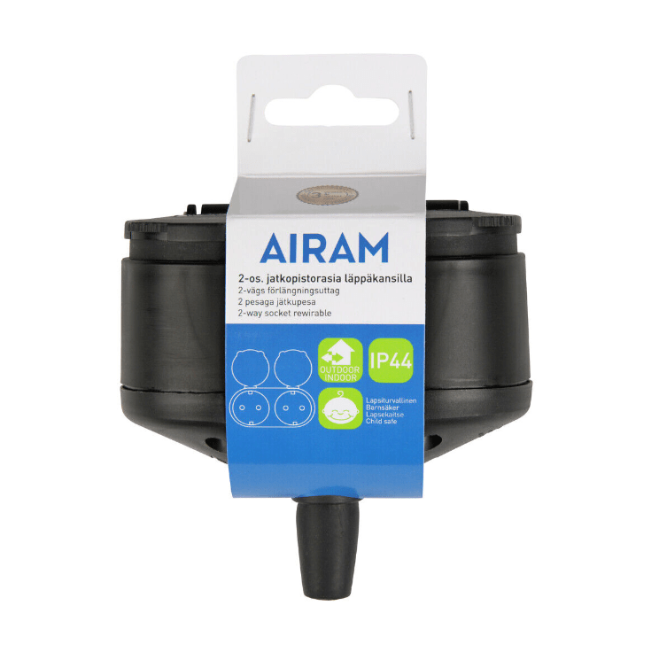 2-Voudig Buitenstopcontact Van Airam - 