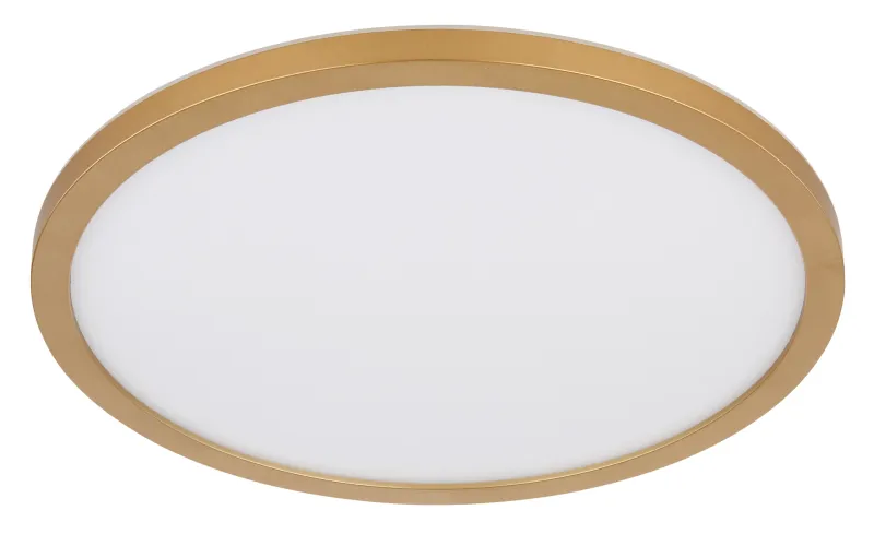 Sapana Ø42 Messing badkamerlamp Van Globo Lighting - Lampan &auml;r tillverkad av matt m&auml;ssingsf&auml;rgad och vit plast, vilket ger ett mjukt och bl&auml;ndfritt ljus.