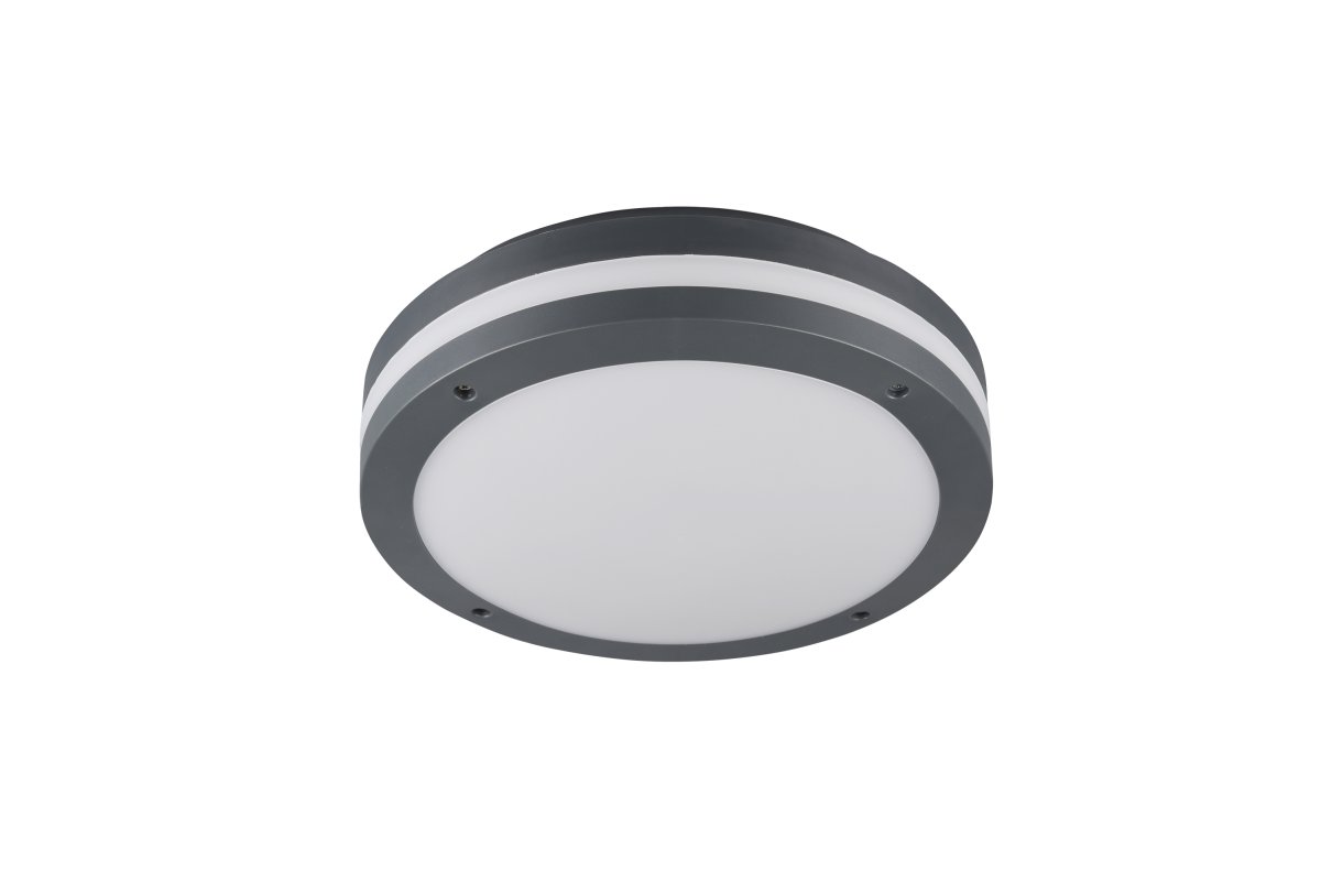 Piave Ø30 Antraciet Van Trio Lighting - De duurzame constructie met IP54-classificatie beschermt tegen vocht en stof, en het gelijkmatige licht zorgt het hele jaar door voor veiligheid en comfort.