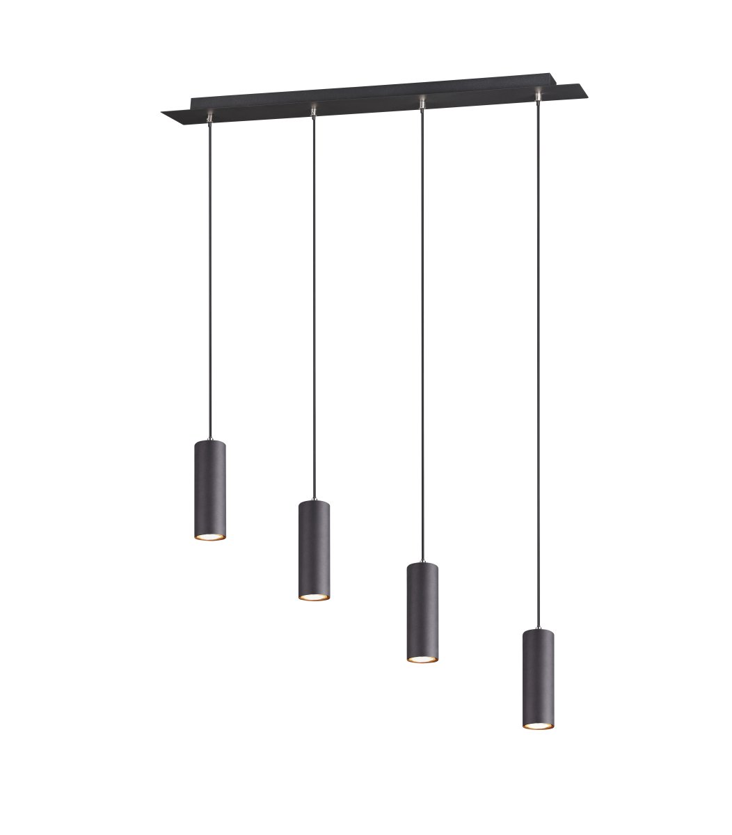 Marley 75cm Zwart hanglamp Van Trio Lighting - 