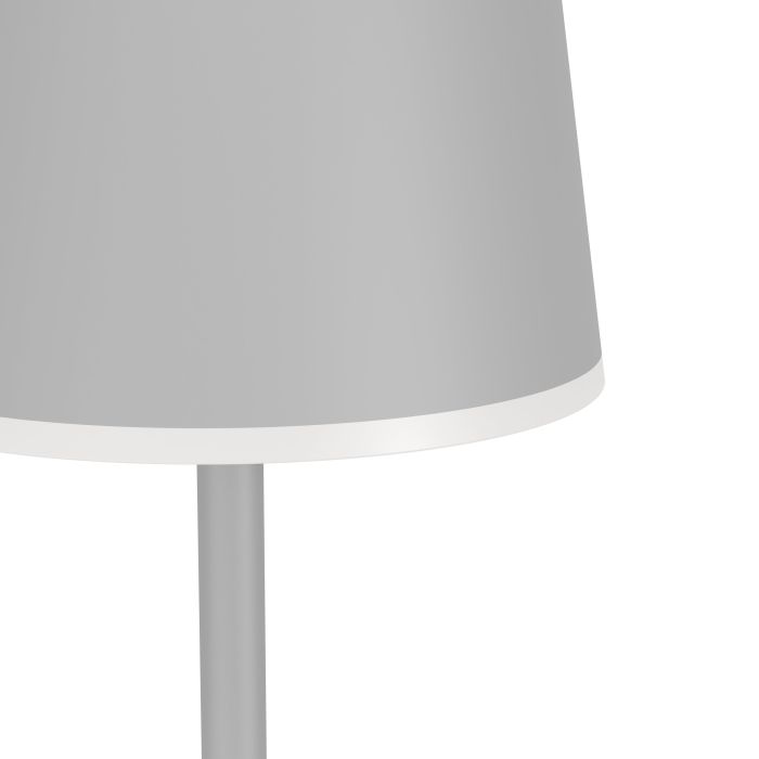 Mannera 140cm Grijs Draagbare Van Eglo - Dankzij de draadloze functie kan de lamp vrij in de kamer worden geplaatst en verspreidt hij een gelijkmatig en aangenaam licht - ideaal om sfeer te creëren of om bij te lezen.