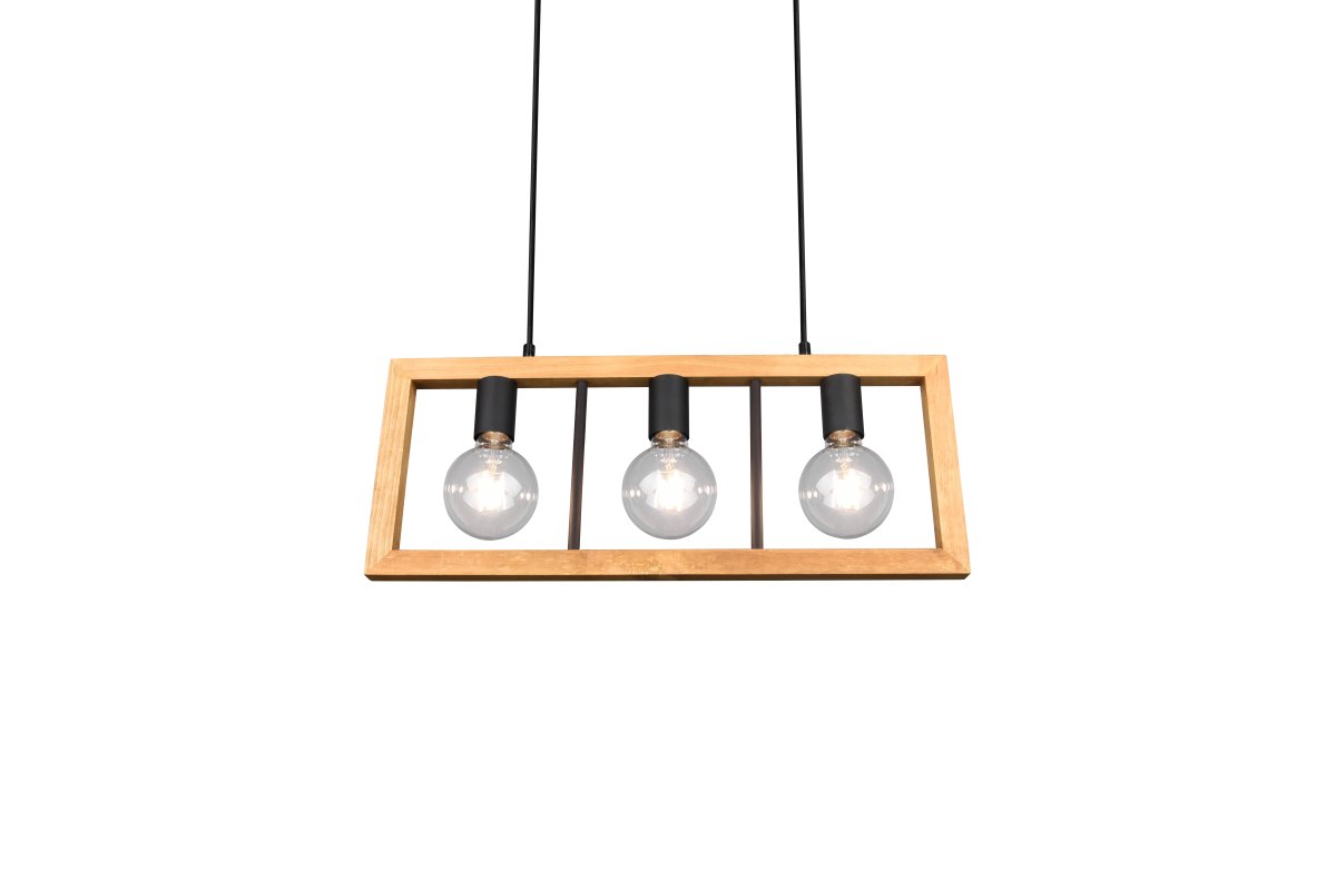 Agra 60cm Hout hanglamp Van Trio Lighting - 