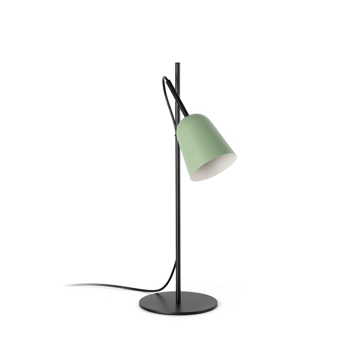 Studio 55cm Groente bureaulamp Van Faro Barcelona - Het kenmerk van de lamp is de decoratieve kabelklem in de vorm van een boomtak, een uniek detail dat karakter toevoegt.