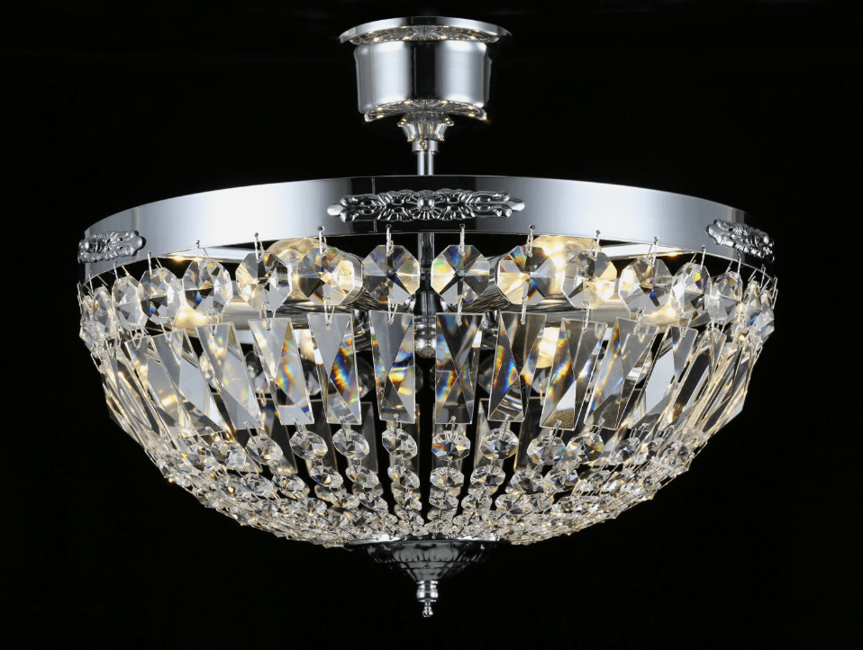 Rhea Ø40 Zilver kristal Van Norrsken Design - Deze kristallen weerkaatsen het licht op een betoverende manier en creëren een exclusieve sfeer in uw kamer.