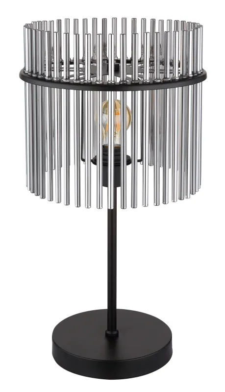 Gorley 55cm Zwart tafellamp Van Globo Lighting - Med sitt genomt&auml;nkta utf&ouml;rande och h&ouml;gkvalitativa material sm&auml;lter Gorley harmoniskt in i moderna inredningsstilar och ger varje rum en stilfull touch.