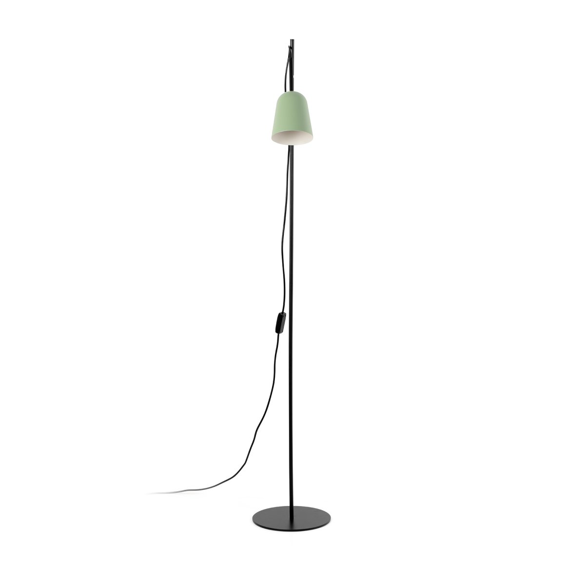 Studio Groente vloerlamp Van Faro Barcelona - Studio is een stijlvolle staande lamp, ontworpen door Nahtrang, ge&iuml;nspireerd op het klassieke design uit de jaren 50 - tijdloos en toch modern.