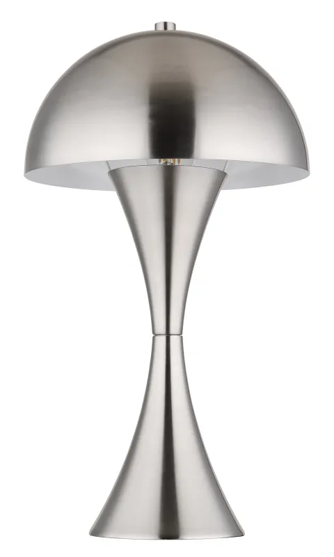 Dima 36cm Nikkel tafellamp Van Globo Lighting - Perfekt f&ouml;r moderna milj&ouml;er, d&auml;r den ger en sofistikerad touch samtidigt som den sprider behagligt ljus.