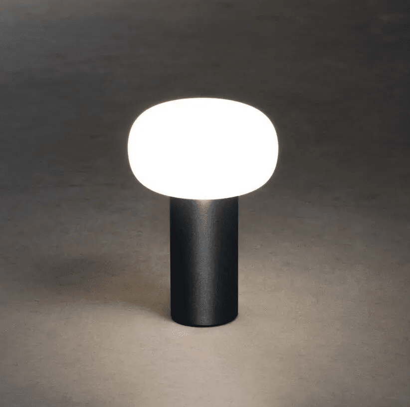 Antibes 20cm Zwart Draagbare Van Konstsmide - De lamp heeft een dimmer waarmee u de helderheid en kleurtemperatuur kunt aanpassen.