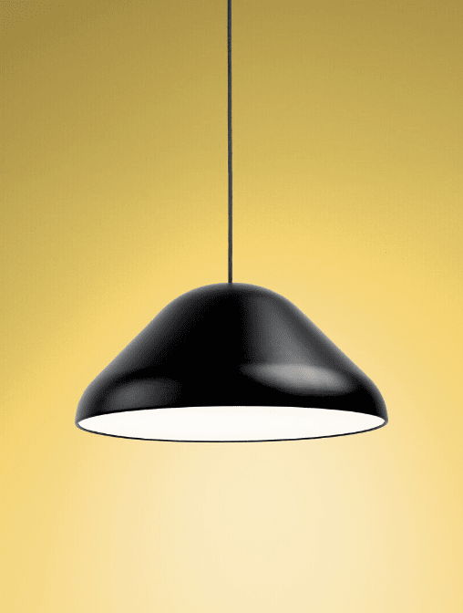Enna Ø43 Zwart hanglamp Van Airam - De grote en ronde pendelarmatuur Enna is geschikt voor vele soorten interieurs en als eettafelarmatuur.