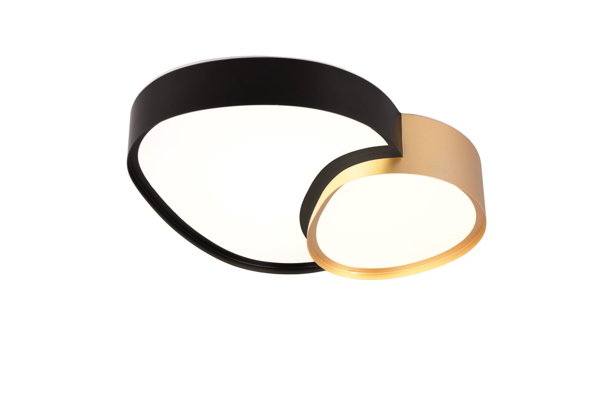 Rise 43cm Goud plafondlamp Van Trio Lighting - 