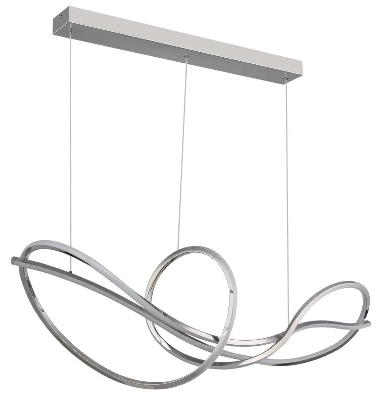 Iduna 110cm Chroom hanglamp Van Globo Lighting - De instelbare kleurtemperatuur, van 2700K tot 6000K, maakt het mogelijk om de verlichting aan te passen aan uw wensen en de juiste sfeer te creëren voor elke gelegenheid.