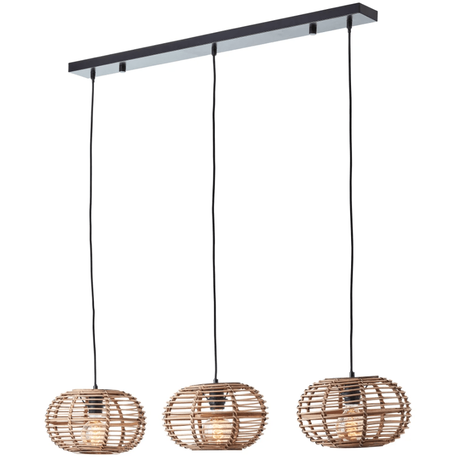 Woodball 110cm Natuur hanglamp Van Brilliant - Woodball is een moderne hanglamp met een Scandinavisch design.
