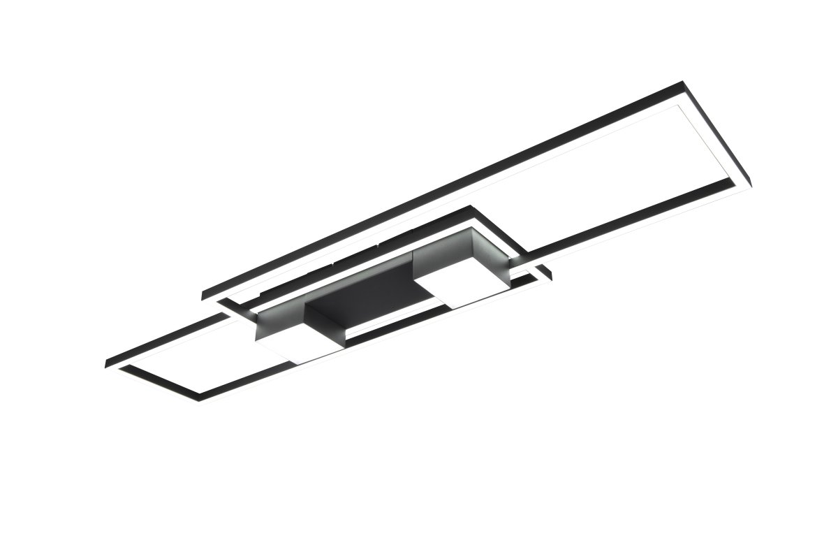 Albany 100cm Zwart plafondlamp Van Trio Lighting - 