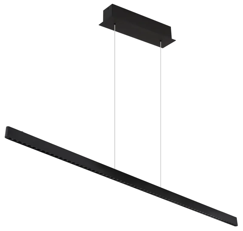 Dentsy 120cm Zwart hanglamp Van Globo Lighting - Med den smidiga touchknappen f&ouml;r av/p&aring; och den stegl&ouml;sa touchdimmern kan du enkelt justera ljusstyrkan efter &ouml;nskem&aring;l.