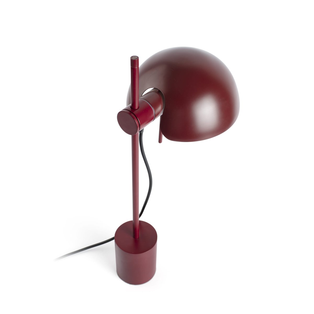 Matilda 43cm Bourgondië bureaulamp Van Faro Barcelona - Matilda is een bordeauxrode tafellamp met een strak, geometrisch design die in elke omgeving past.