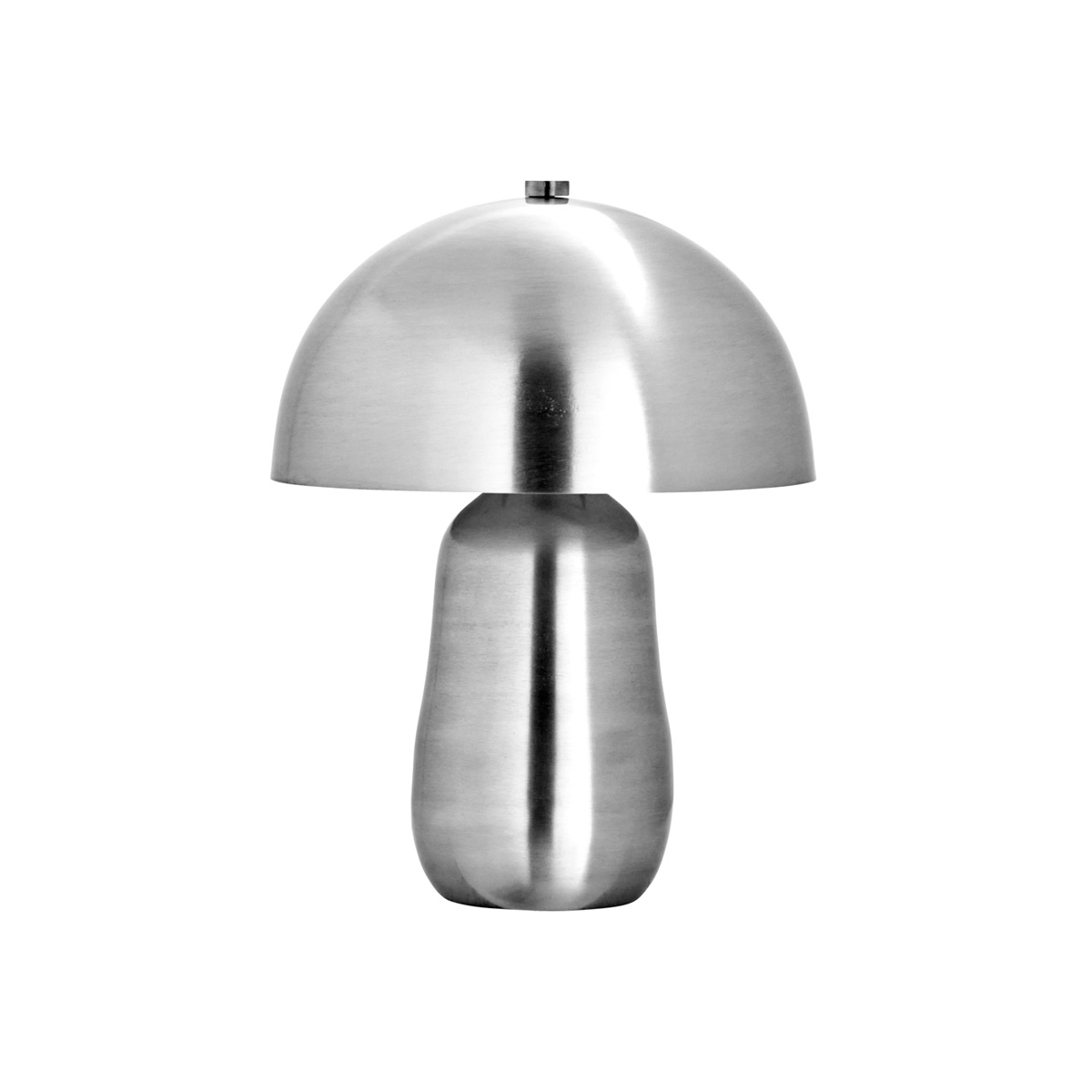 Roomie 33cm Geborsteld zilver tafellamp Van House Doctor - Modern en stijlvol op het bureau, een persoonlijke touch op het nachtkastje of als decoratief detail in de woonkamer - de lamp verfraait elke kamer met subtiele finesse.