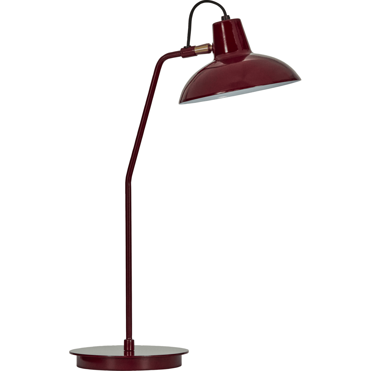 Desk 50cm ROOD bureaulamp Van House Doctor - De levendige rode emaille afwerking en het klassieke design maken het een echte blikvanger, perfect om een kleurrijk tintje aan elke kamer toe te voegen.