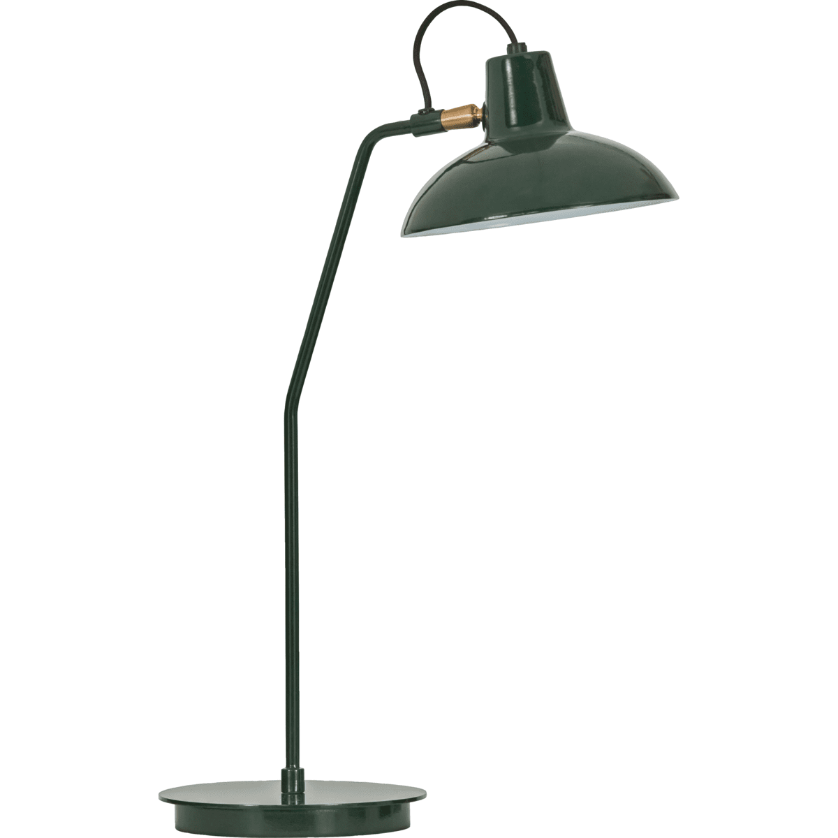 Desk 50cm Groente bureaulamp Van House Doctor - Dankzij de groene emaille afwerking en de witte binnenkant is dit exemplaar perfect voor elke kamer, of het nu op kantoor, in de woonkamer of naast het bed is.
