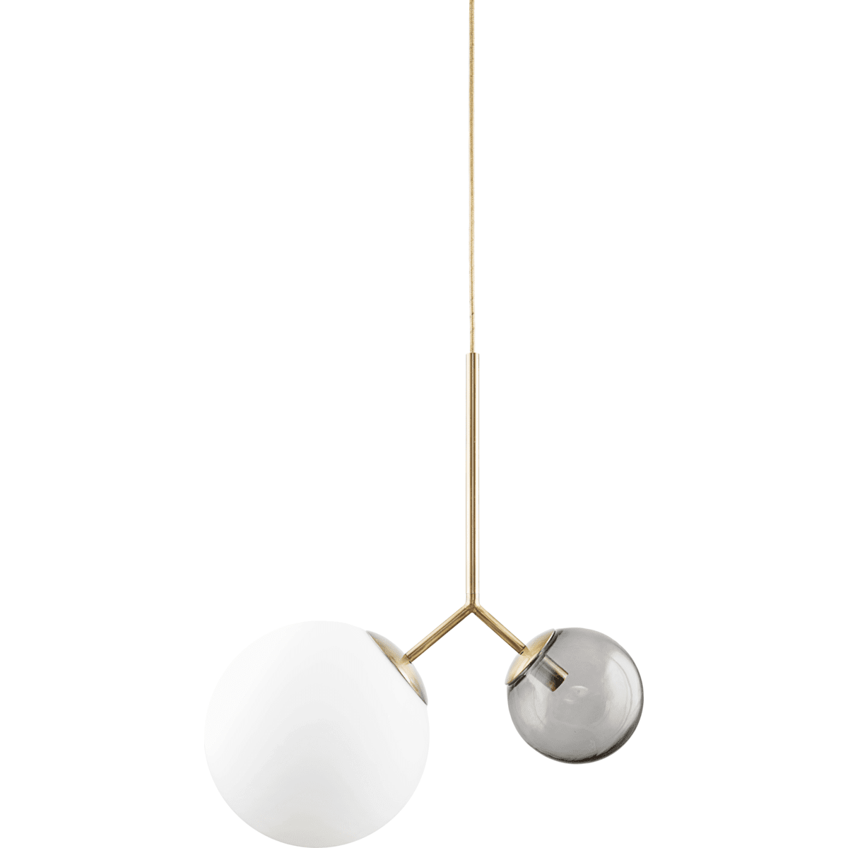 Twice 70cm Messing hanglamp Van House Doctor - Hang het boven de eettafel, in de keuken of in de woonkamer en cre&euml;er een prachtige en unieke gloed in uw interieur.