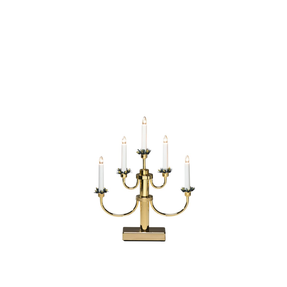 Candelabra 5 Lights Messing Van Konstsmide - Perfect om een gezellige en uitnodigende sfeer te cre&euml;ren tijdens de advent en kerst.