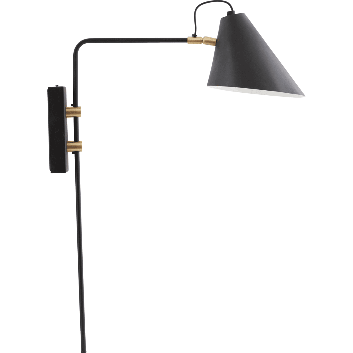Club 45cm Zwart wandlamp Van House Doctor - De lamp heeft een industriële en sculpturale uitstraling en creëert zo een stijlvol resultaat in het interieur.