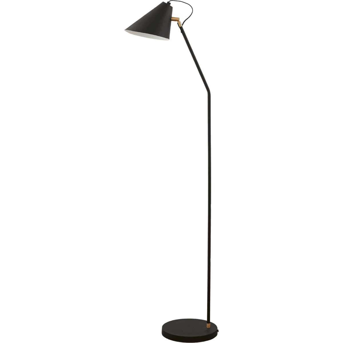 Club Zwart vloerlamp Van House Doctor - De opvallende vloerlamp Club van House Doctor vormt een decoratief tegenwicht tegen de andere details in de woonkamer.