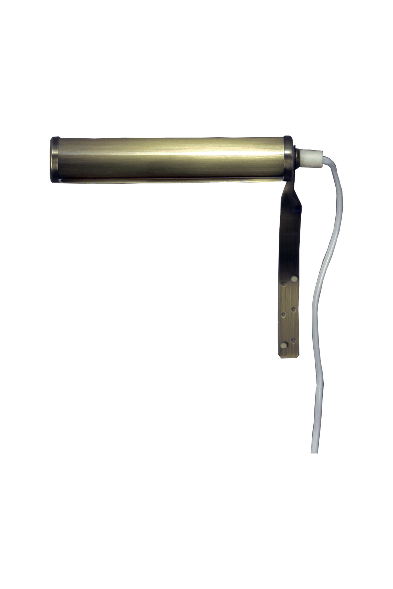 Picasso 23cm Antiek messing Van Aneta Lighting - De Picasso schilderijlamp in een korter model is een stijlvolle metalen armatuur met een antieke messing afwerking.