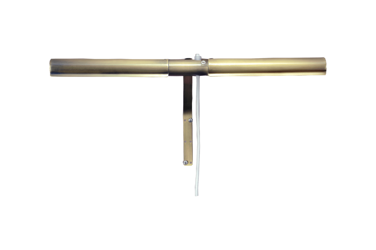  Picasso 47cm Antiek messing Van Aneta Lighting - De Picasso schilderijlamp is een elegant metalen armatuur met een antieke messing afwerking die een klassieke en stijlvolle uitstraling geeft.