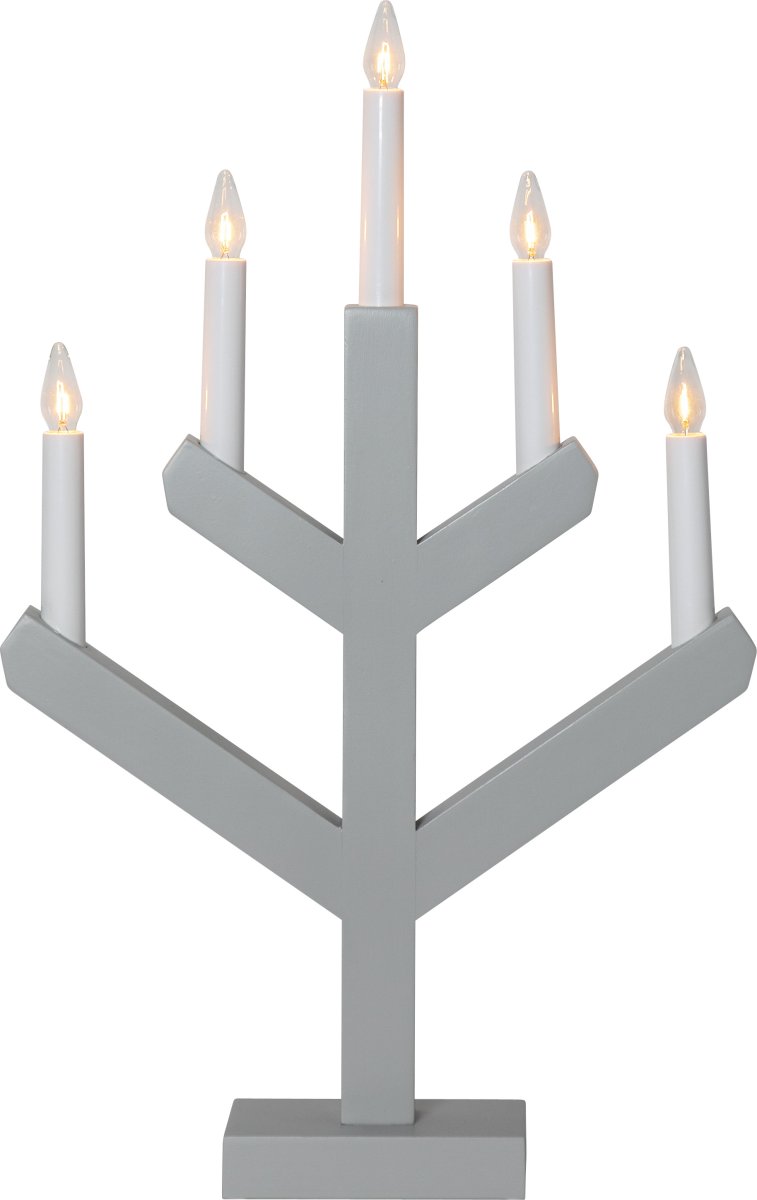 Vinga Grijs Van Star Trading - De perfecte kaarsenhouder voor Kerstmis: de Advent-kaarsenhouder is gemaakt van hout.