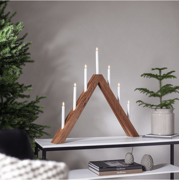 Acca Hout Van Star Trading - Wordt geleverd met een wit snoer van 1,8 meter, een aan/uit-schakelaar en een stekker.