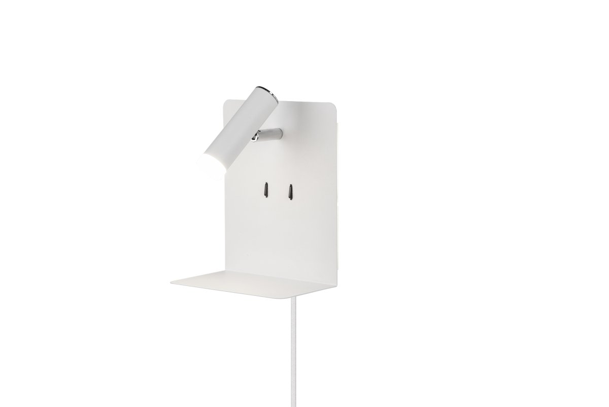 Element Wit leeslamp Van Trio Lighting - De ELEMENT wandlamp is tijdloos en minimalistisch en heeft een eenvoudig en elegant design.