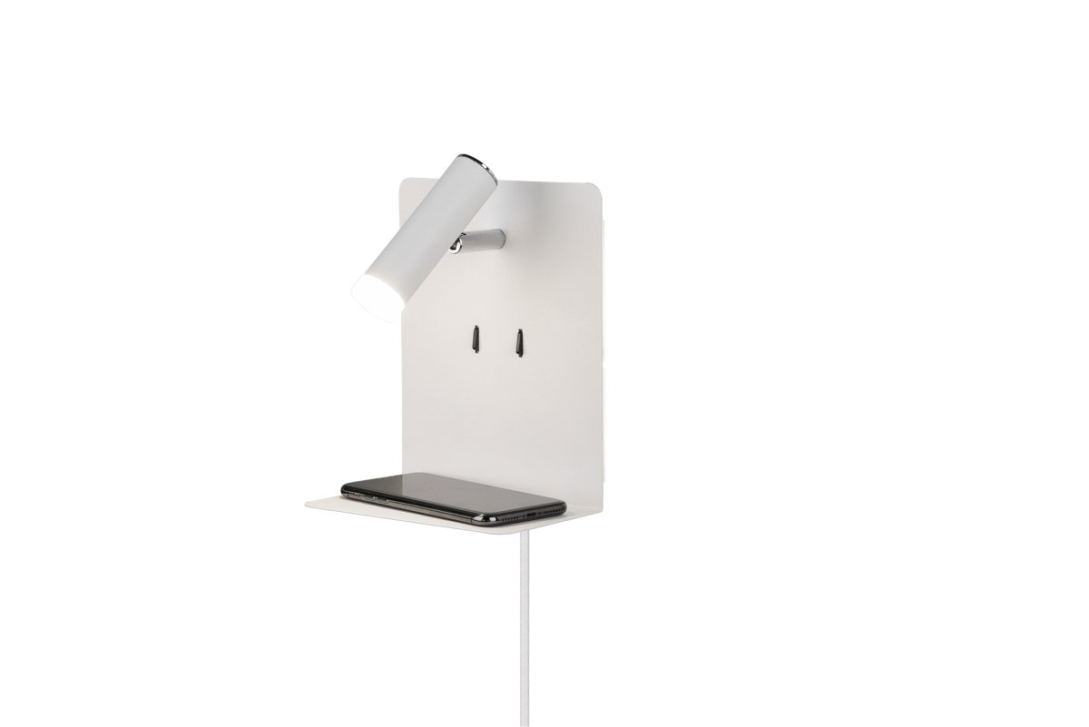 Element Wit leeslamp Van Trio Lighting - De ELEMENT wandlamp is tijdloos en minimalistisch en heeft een eenvoudig en elegant design.