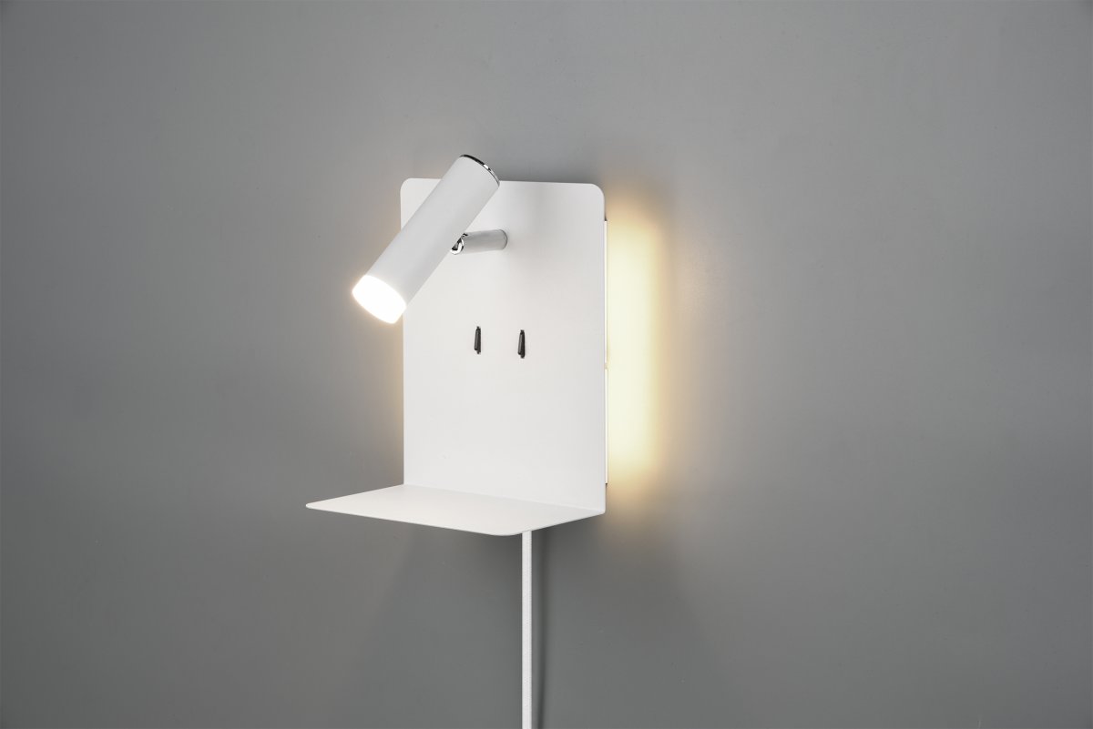Element Wit leeslamp Van Trio Lighting - De ELEMENT wandlamp is tijdloos en minimalistisch en heeft een eenvoudig en elegant design.