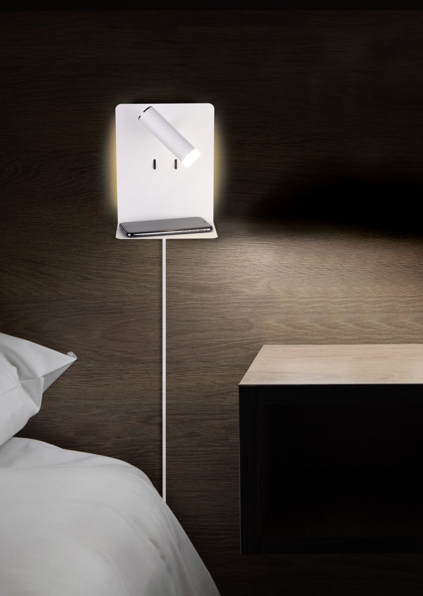 Element Wit leeslamp Van Trio Lighting - De ELEMENT wandlamp is tijdloos en minimalistisch en heeft een eenvoudig en elegant design.