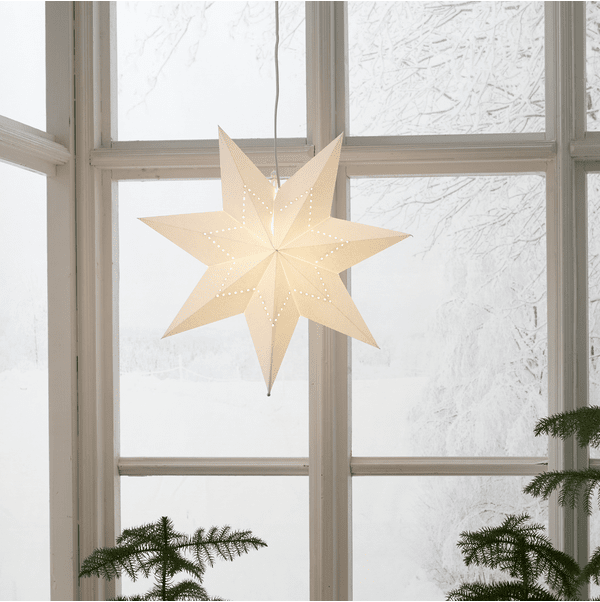 Lysa Ø43 Wit Van Star Trading - Wordt geleverd met een wit snoer van 3,5 meter en een stekker.