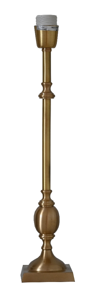 Charlstone 50cm Mässing lampenvoet Van Hallbergs - M&auml;ssingsfinishen tillf&ouml;r en varm ton och g&ouml;r Charlstone enkel att kombinera med olika f&auml;rger och material.