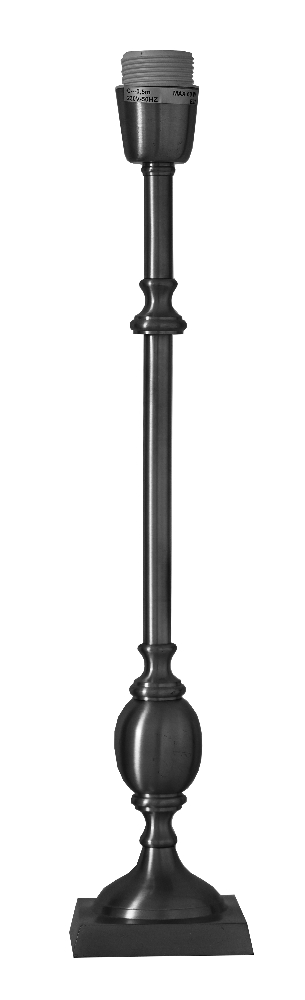 Charlstone 50cm Antiksilver lampenvoet Van Hallbergs - Den antika silverfinishen tillf&ouml;r en varm ton och g&ouml;r Charlstone enkel att kombinera med olika f&auml;rger och material.
