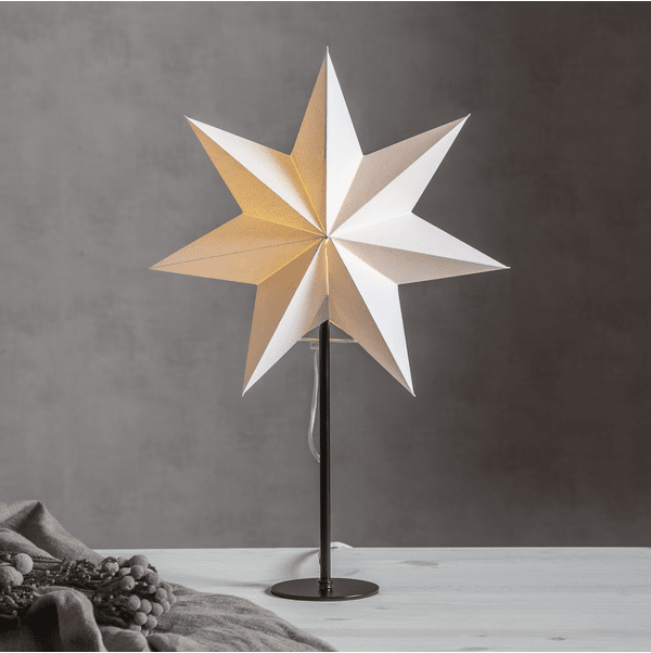 Mixa Ø34 Wit Van Star Trading - Elegante kerstversiering, eenvoudig te plaatsen en past perfect in een raam of op een dressoir.