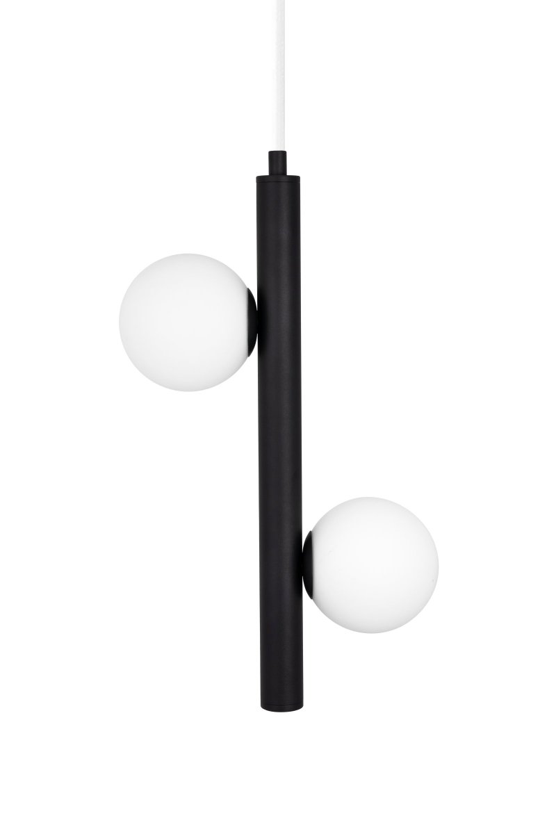 Pearl 23cm Zwart hanglamp Van Globen Lighting - De glazen koepels zijn voorzien van schroefdraad en zijn eenvoudig te installeren nadat de lichtbronnen zijn ingeschakeld.