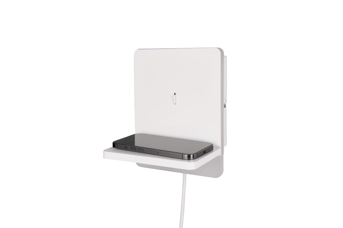 Fairfield 20cm Wit wandlamp Van Trio Lighting - Met de ingebouwde SWITCH-dimmer kunt u de helderheid aanpassen van 100% tot 50% en 25% terwijl de aan/uit-schakelaar aan staat.