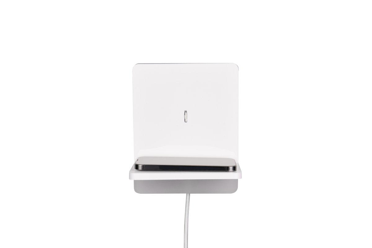 Fairfield 20cm Wit wandlamp Van Trio Lighting - Met de ingebouwde SWITCH-dimmer kunt u de helderheid aanpassen van 100% tot 50% en 25% terwijl de aan/uit-schakelaar aan staat.
