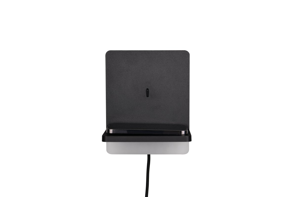 Fairfield 20cm Zwart wandlamp Van Trio Lighting - Met de ingebouwde SWITCH-dimmer kunt u de helderheid aanpassen van 100% tot 50% en 25% terwijl de aan/uit-schakelaar aan staat.