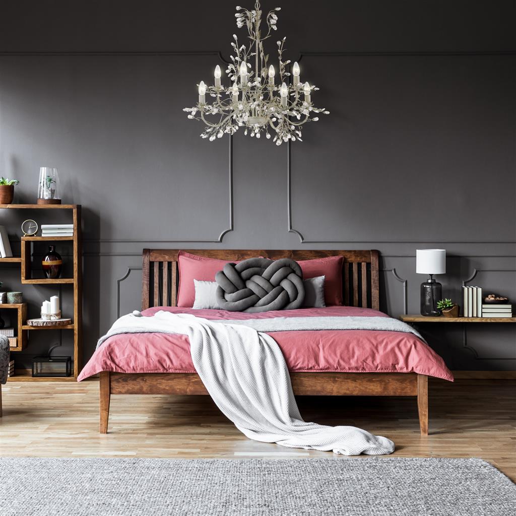 Alamandite Ø74 Romig wit hanglamp Van Searchlight - Dankzij de verstelbare hoogte kunt u de lamp eenvoudig aanpassen aan de plafondhoogte of de sfeer in de kamer.