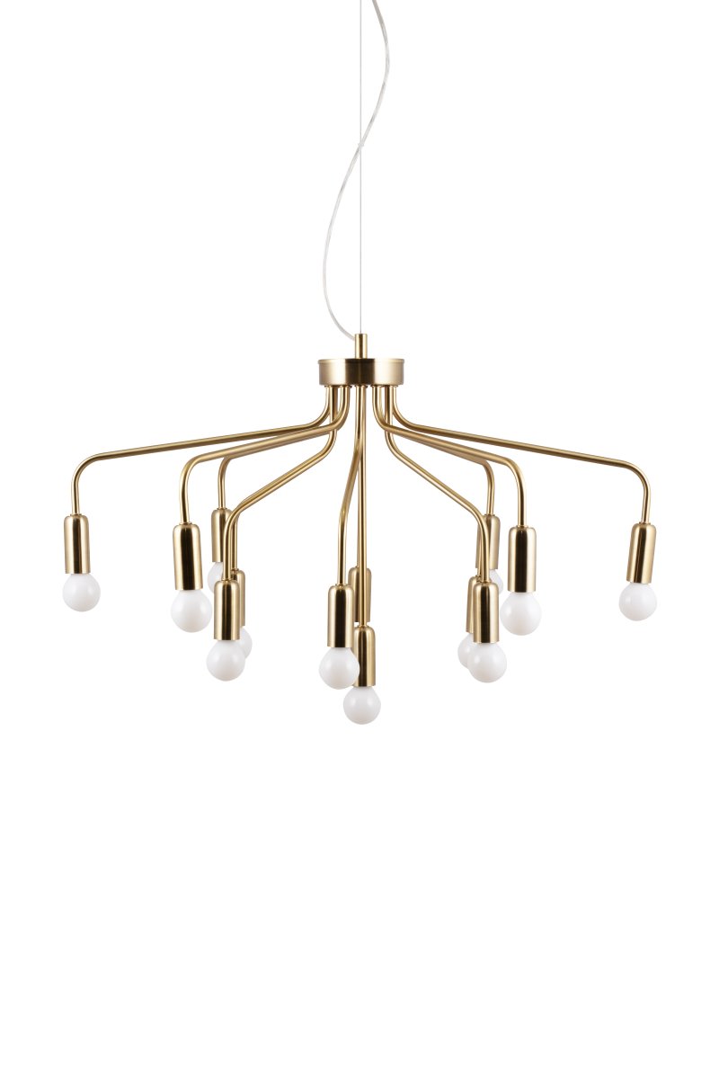 Roots Ø70 Geborsteld messing hanglamp Van Globen Lighting - Roots &auml;r en elegant och tidl&ouml;s pendel tillverkad av metall med en borstad m&auml;ssingfinish.