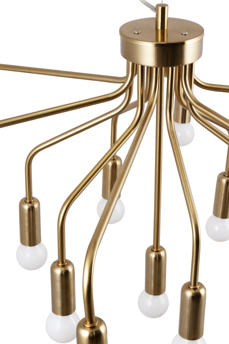 Roots Ø70 Geborsteld messing hanglamp Van Globen Lighting - Roots &auml;r en elegant och tidl&ouml;s pendel tillverkad av metall med en borstad m&auml;ssingfinish.