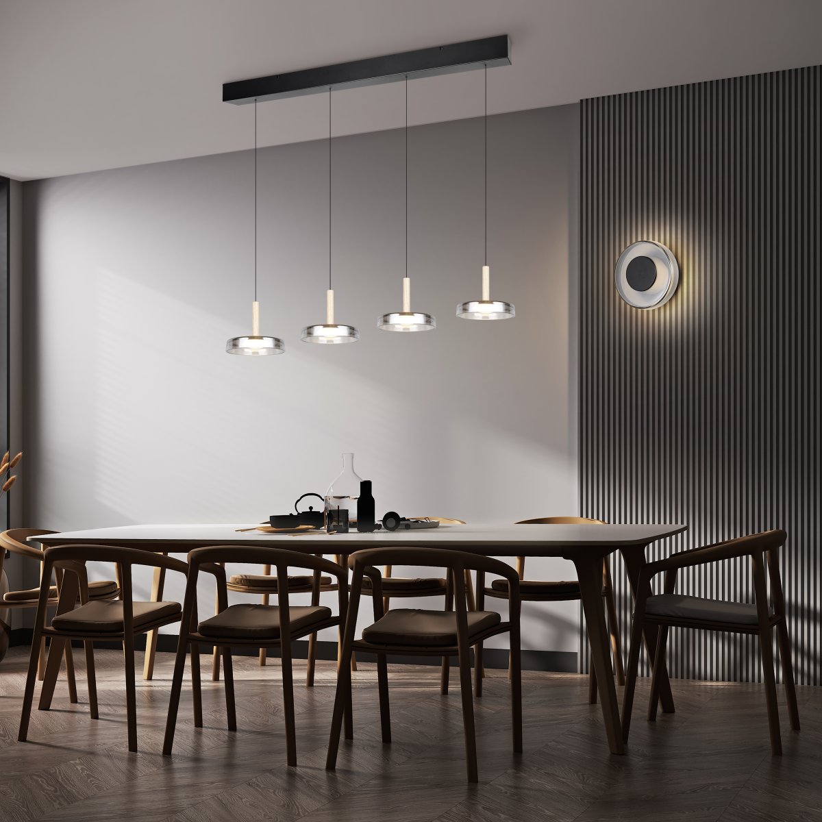 Celeste Ø22 Zwart wandlamp Van Trio Lighting - 