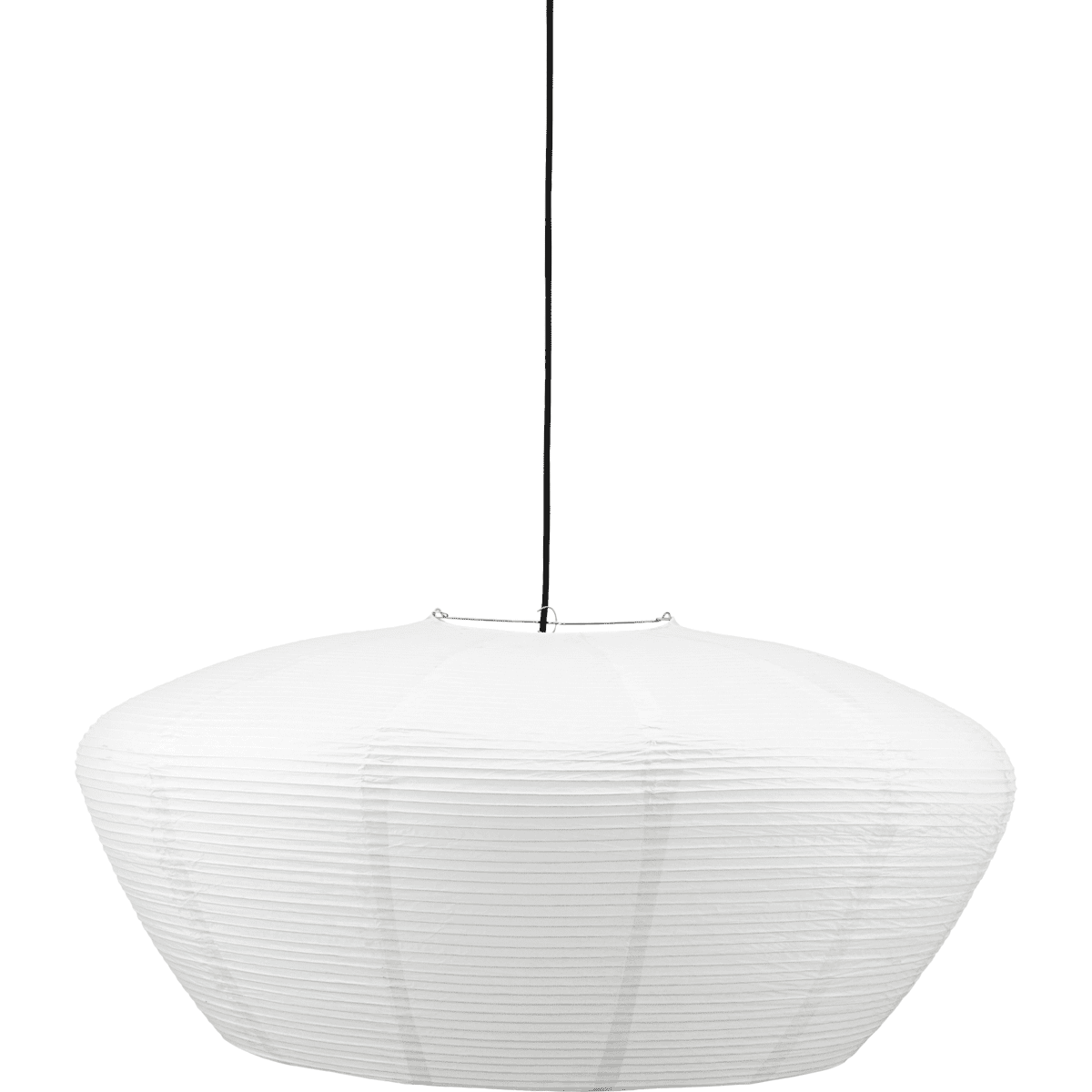 Bidar Lampenkap Excl. Ophanging Ø80 Wit hanglamp Van House Doctor - Het eenvoudige en lichte materiaal van de lampenkap zorgt voor een zacht en natuurlijk licht, terwijl de mooie vorm het interieur een individuele en persoonlijke uitstraling geeft.