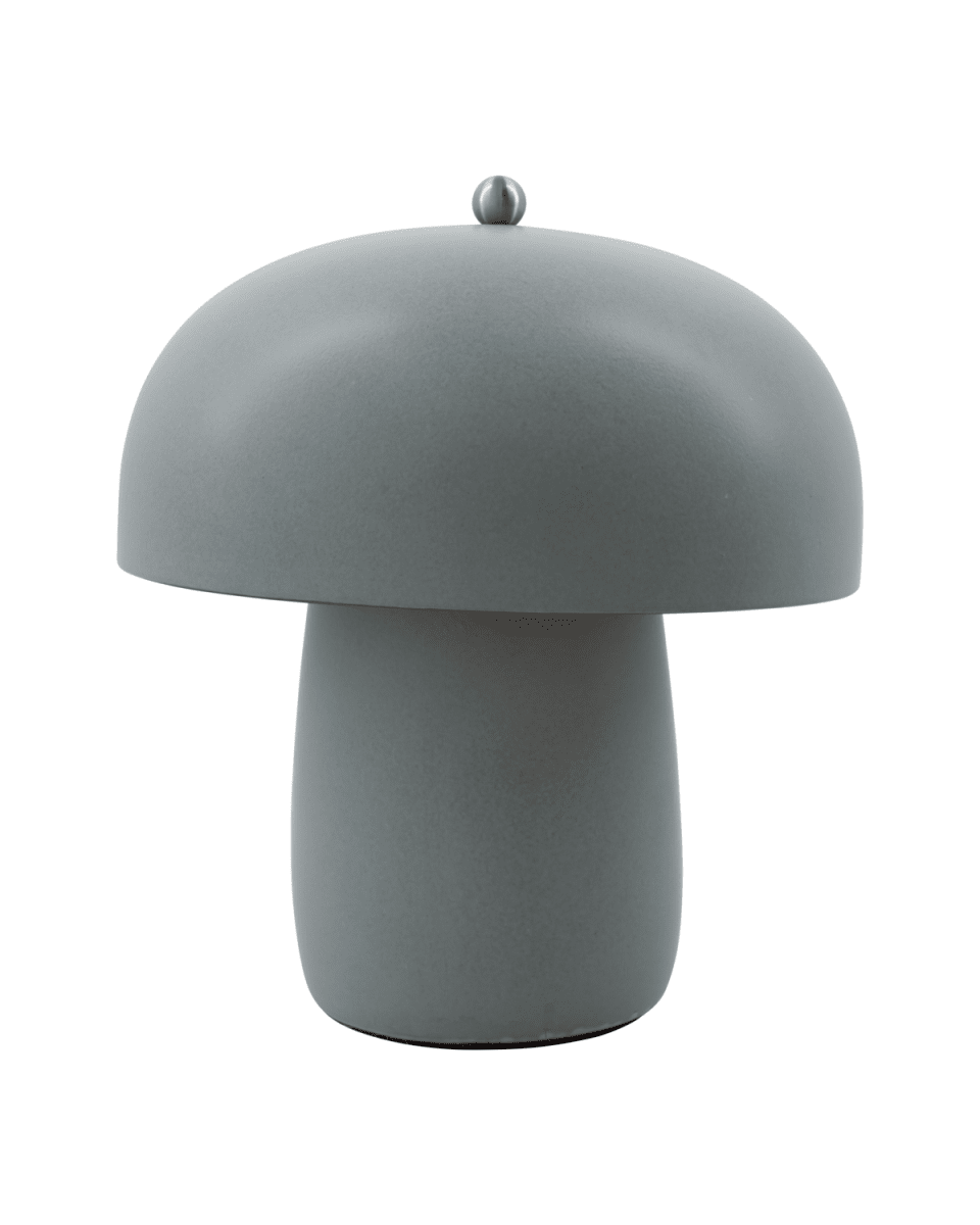 Moss 30cm Grijs tafellamp Van House Doctor - Deze tafellamp van House Doctor combineert de tijdloze aantrekkingskracht van gladde oppervlakken met de zachte, sponsachtige vorm en creëert zo een eigentijds design.