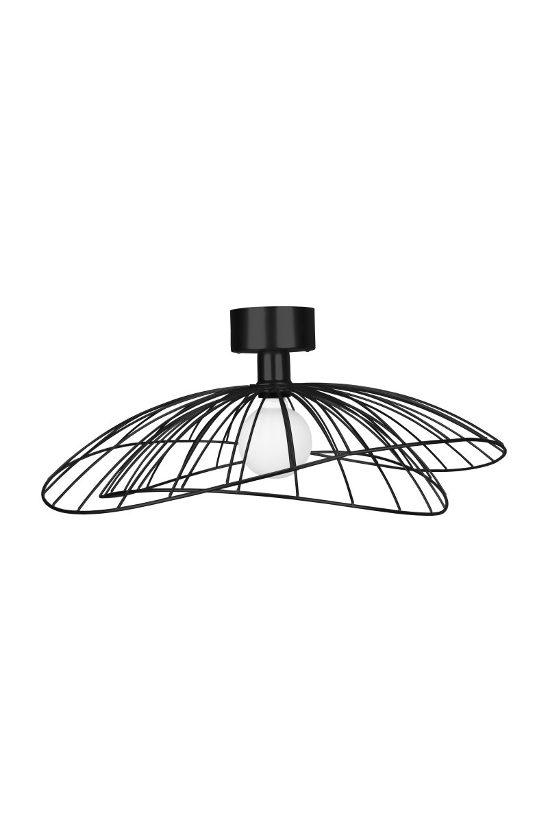 Ray Ø60 Zwart wandlamp Van Globen Lighting - De lamp kan zowel aan het plafond als aan de muur worden bevestigd, waardoor hij flexibel in gebruik is.
