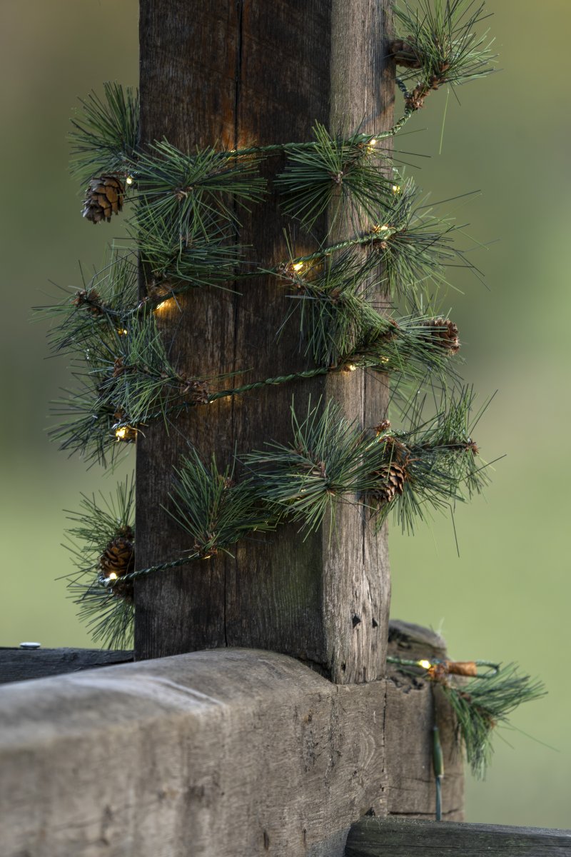 Guirlande 6m Groente Van Konstsmide - De slinger is voorzien van een timerfunctie: 6 uur aan en 18 uur uit, met een herhalend schema.